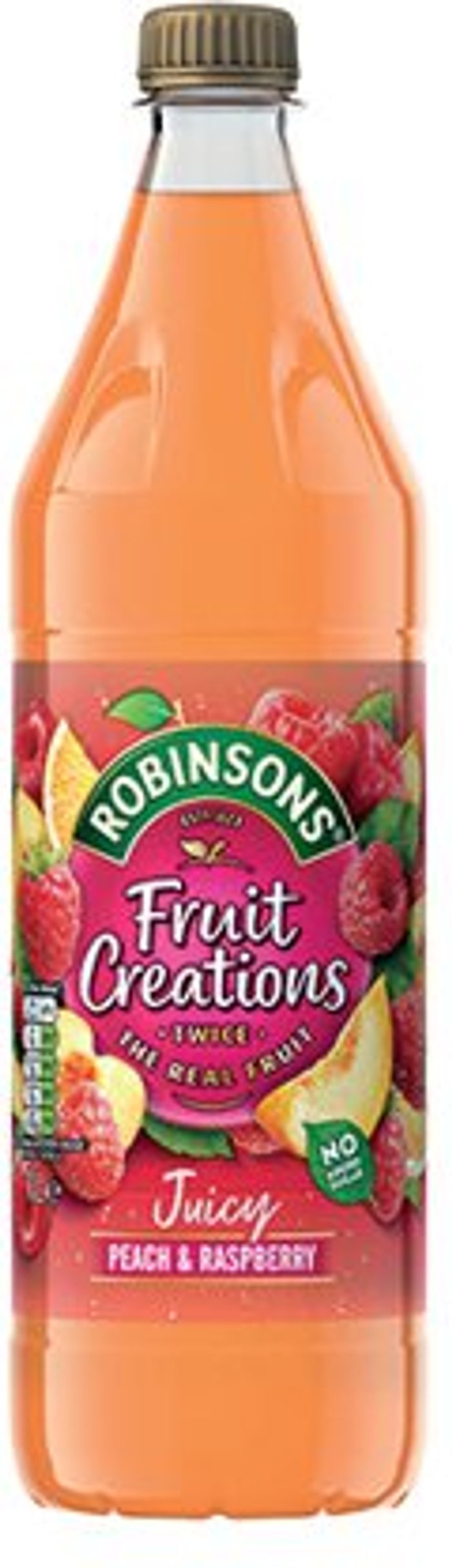 Office Monster | Robinsons Robinsons Fruit Creations Peach & Raspberry Squash 1L Robinsons Robinsons Fruit Creations Peach & Raspberry Squash 1L