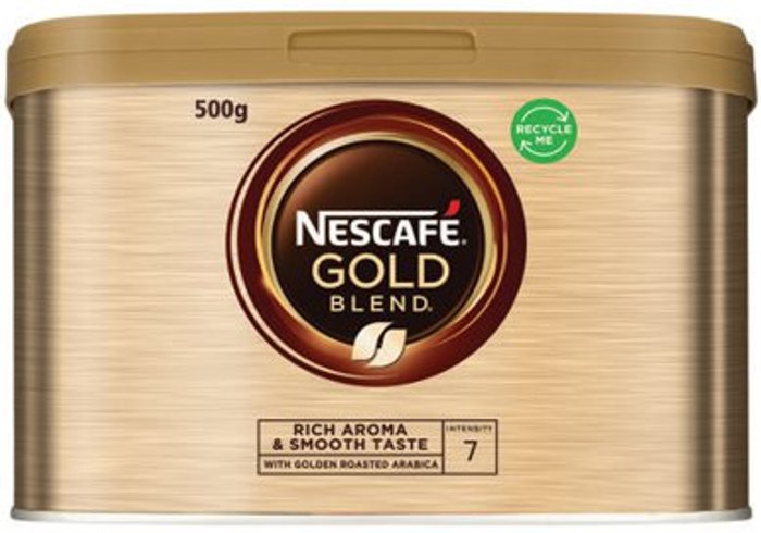 Office Monster | Nescafe Nescafe Gold Blend Coffee 500g Tin 12284101 Nescafe Nescafe Gold Blend Coffee 500g Tin 12284101