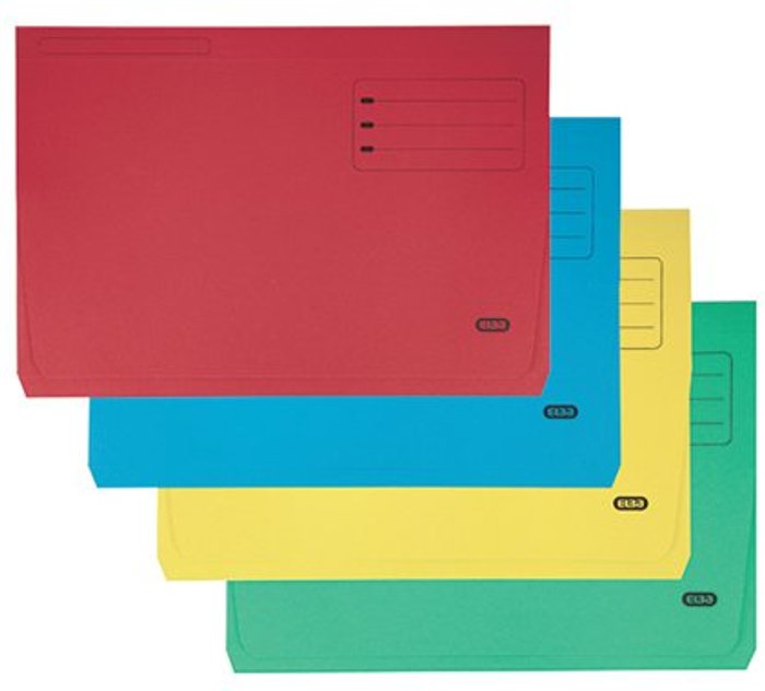 Office Monster | Elba Elba Strongline Document Wallet Bright Manilla Foolscap Assorted (Pack of 25) 100090138 Elba Elba Strongline Document Wallet Bright Manilla Foolscap Assorted (Pack of 25) 100090138