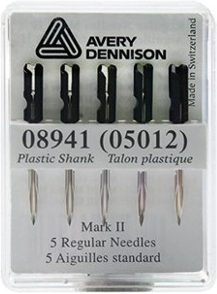 Office Monster | Avery Avery Dennison Tagging Needle Plastic Standard (Pack of 5) 05012 Avery Avery Dennison Tagging Needle Plastic Standard (Pack of 5) 05012