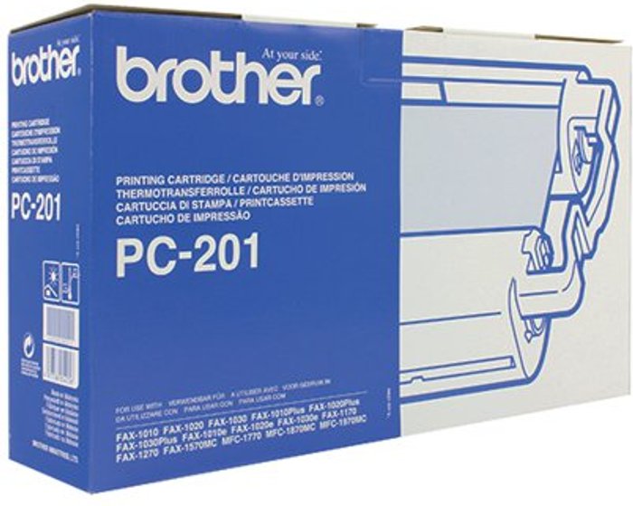 Office Monster | Brother Brother PC-201 Thermal Transfer Ribbon Cartridge PC201 Brother Brother PC-201 Thermal Transfer Ribbon Cartridge PC201