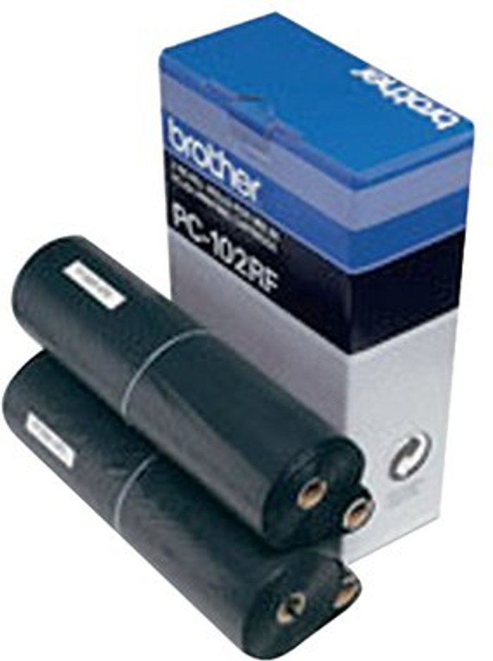 Office Monster | Brother Brother PC-202RF Thermal Transfer Ribbon Refil Black Pack of 4 PC202RF Brother Brother PC-202RF Thermal Transfer Ribbon Refil Black Pack of 4 PC202RF