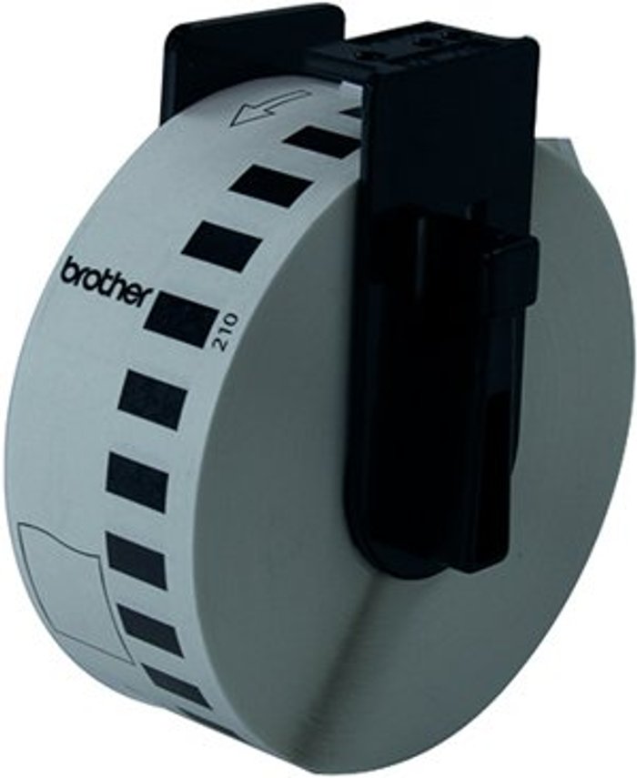 Office Monster | P-Touch Brother Black on White Continuous Length Paper Tape 29mm DK22210 P-Touch Brother Black on White Continuous Length Paper Tape 29mm DK22210
