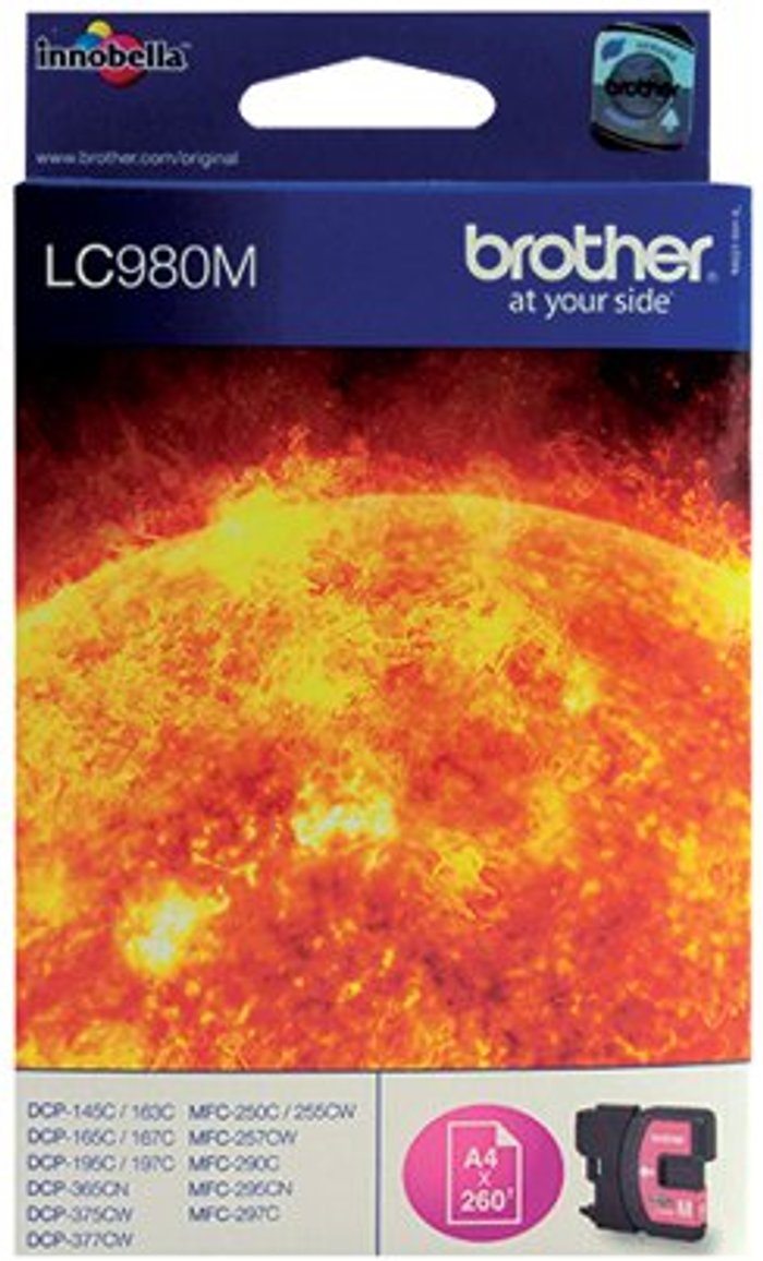 Office Monster | Brother Brother LC980M Inkjet Cartridge Magenta LC980M Brother Brother LC980M Inkjet Cartridge Magenta LC980M