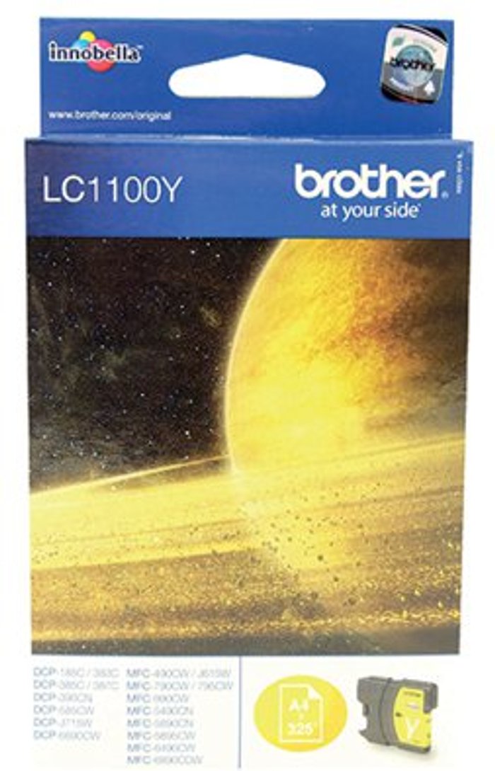 Office Monster | Brother Brother LC1100Y Inkjet Cartridge Yellow LC1100Y Brother Brother LC1100Y Inkjet Cartridge Yellow LC1100Y