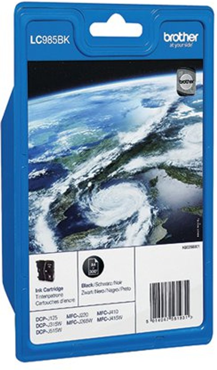 Office Monster | Brother Brother LC985BK Inkjet Cartridge Black LC985BK Brother Brother LC985BK Inkjet Cartridge Black LC985BK