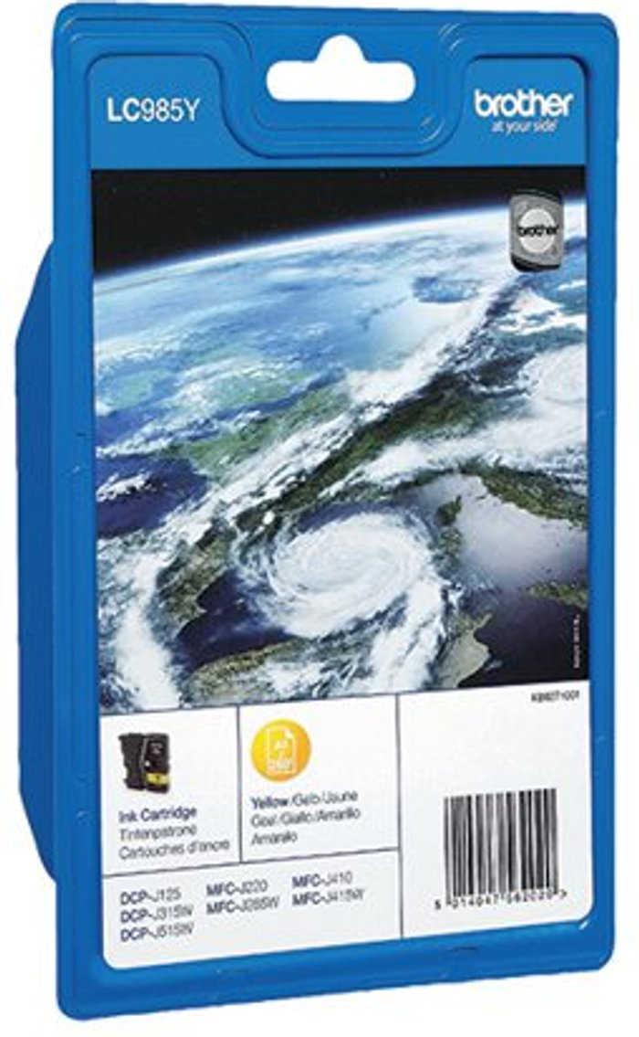 Office Monster | Brother Brother LC985Y Inkjet Cartridge Yellow LC985Y Brother Brother LC985Y Inkjet Cartridge Yellow LC985Y