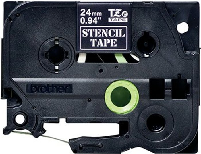 Office Monster | P-Touch Brother Stencil Tape Black 24mm STe-151 P-Touch Brother Stencil Tape Black 24mm STe-151