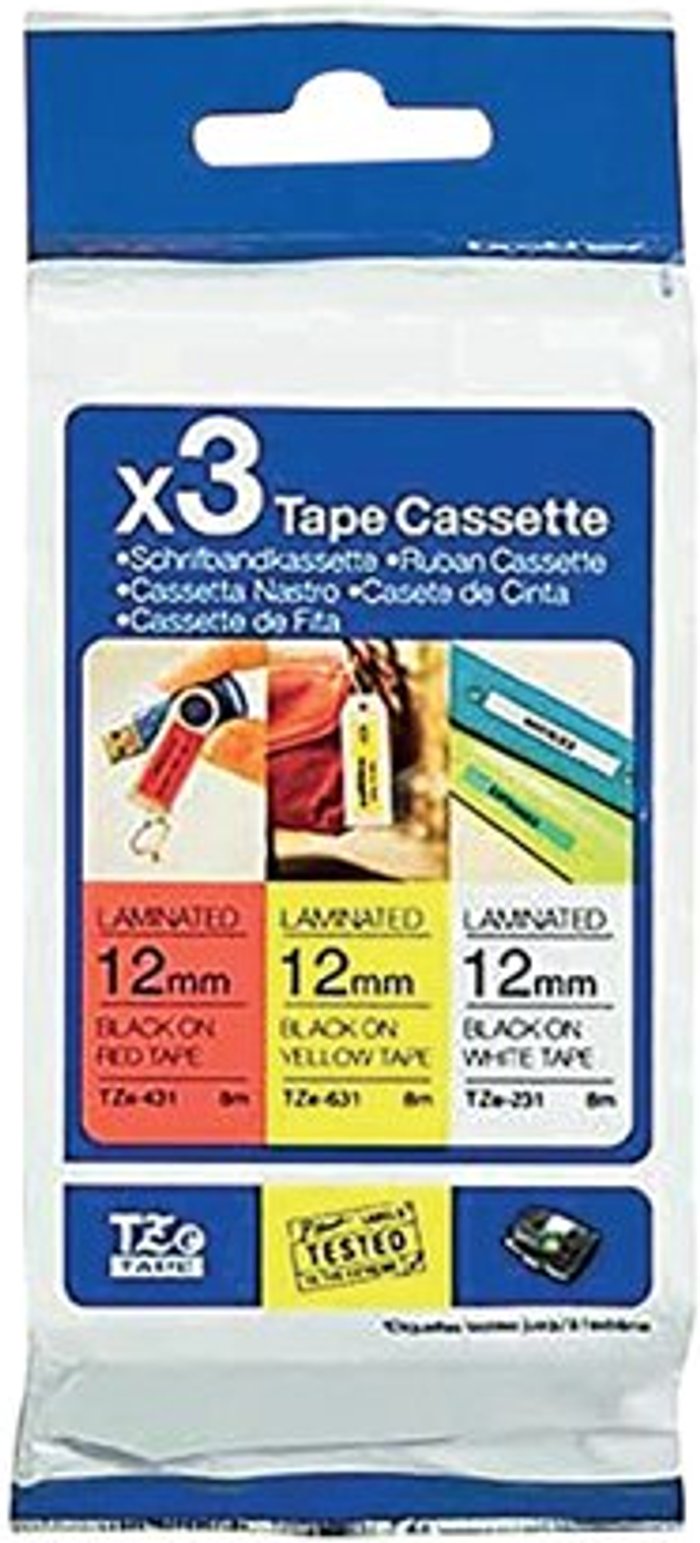 Office Monster | P-Touch Brother P-Touch Labelling Tapes TZE Pack TZE31M3 P-Touch Brother P-Touch Labelling Tapes TZE Pack TZE31M3