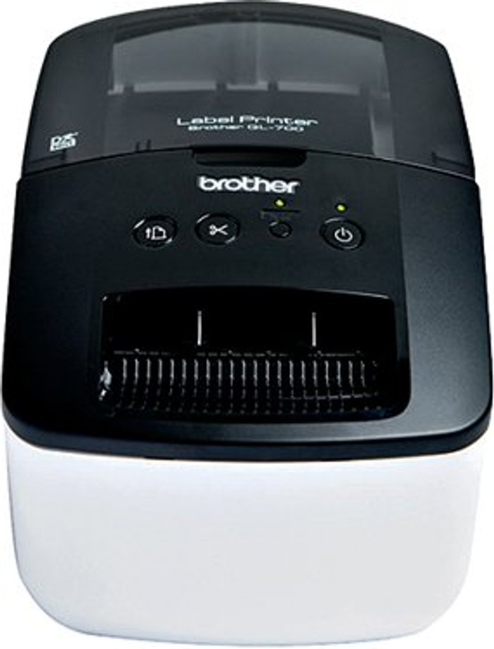Office Monster | P-Touch Brother QL-700 High-Speed Label Printer Black QL700ZU1 P-Touch Brother QL-700 High-Speed Label Printer Black QL700ZU1