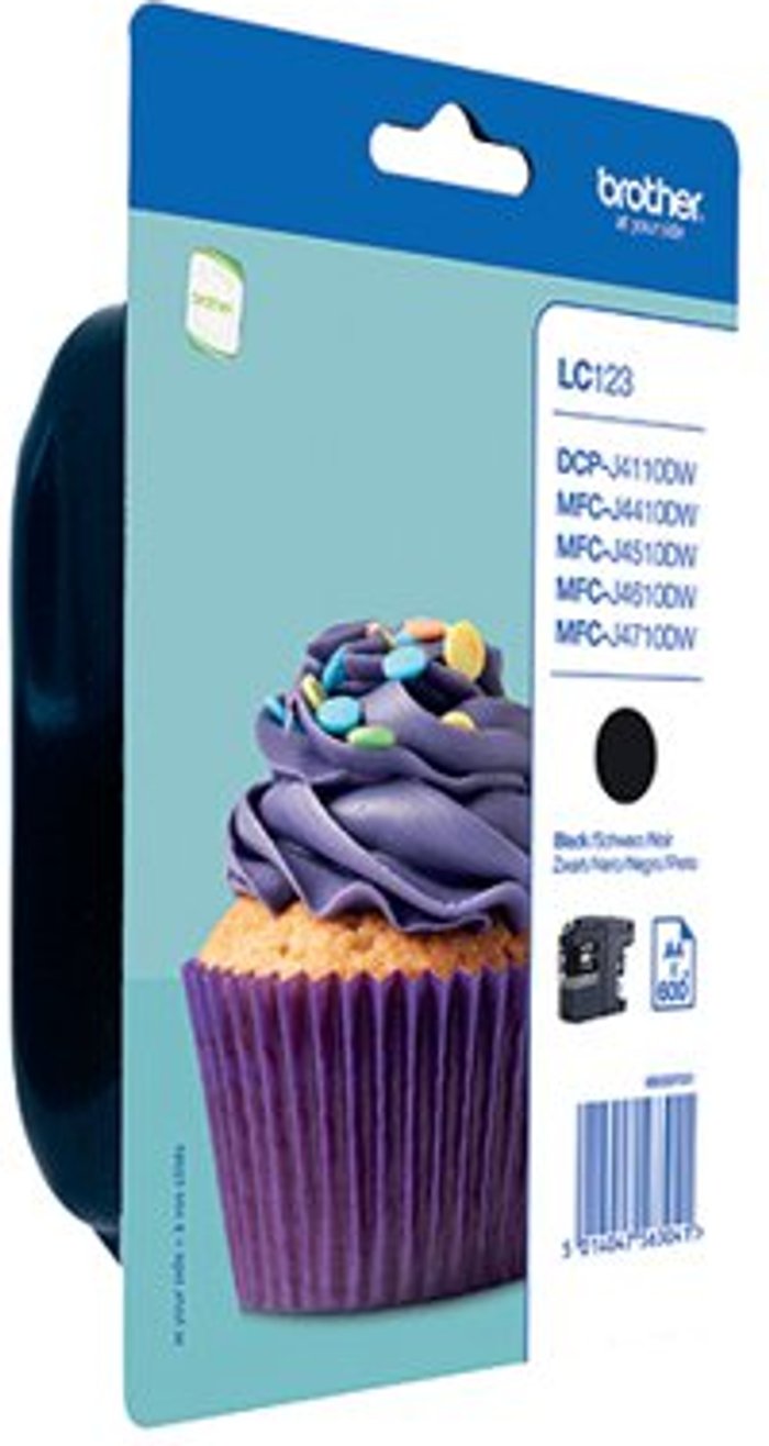 Office Monster | Brother BROTHER LC123BK Black Ink Cartridge Brother BROTHER LC123BK Black Ink Cartridge