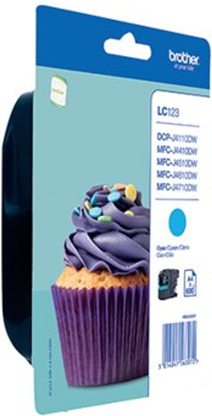 Office Monster | Brother BROTHER LC123C Cyan Ink Cartridge Brother BROTHER LC123C Cyan Ink Cartridge