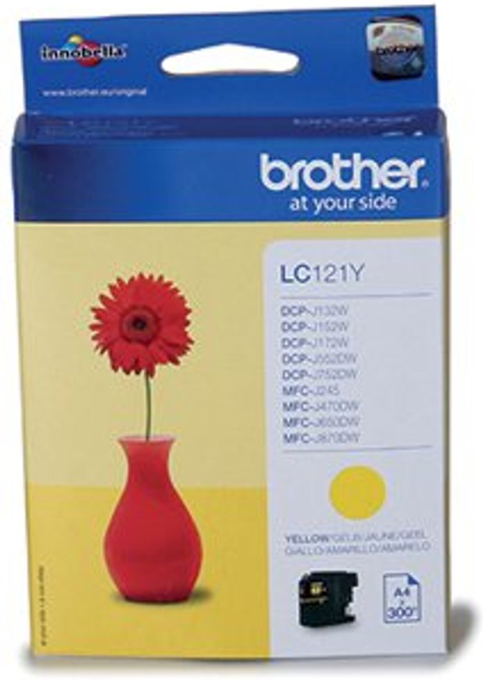 Office Monster | Brother Brother LC121Y Inkjet Cartridge Multipack Yellow LC121Y Brother Brother LC121Y Inkjet Cartridge Multipack Yellow LC121Y