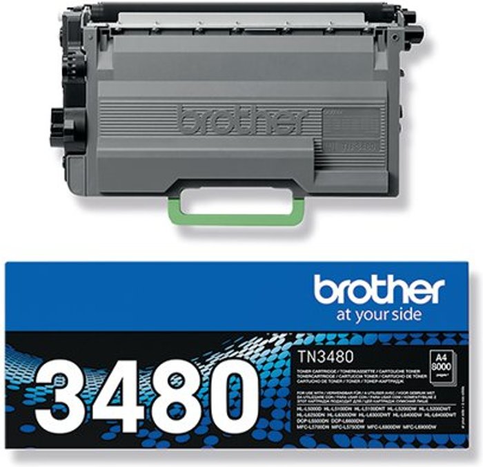 Office Monster | Brother Brother Black High Yield Toner TN3480 Page yield 8000 Brother Brother Black High Yield Toner TN3480 Page yield 8000
