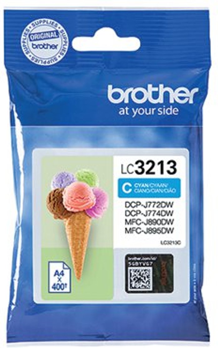 Office Monster | Brother Brother Ink Cartridge High Yield Cyan LC3213C Brother Brother Ink Cartridge High Yield Cyan LC3213C