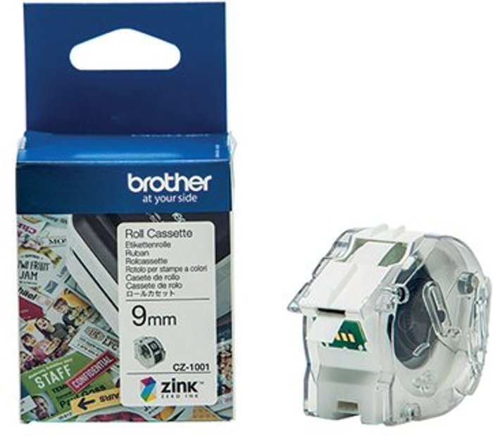 Office Monster | Brother Brother Label Roll 9mm x 5m CZ1001 Brother Brother Label Roll 9mm x 5m CZ1001