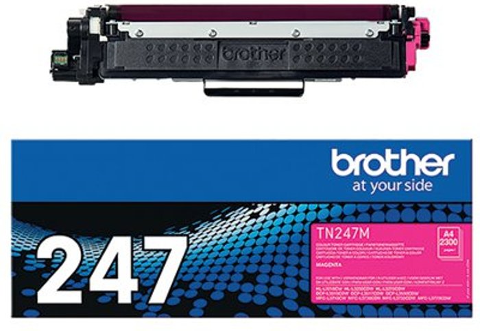 Office Monster | Brother Brother TN-247M High Yield Magenta Toner Cartridge TN247M Brother Brother TN-247M High Yield Magenta Toner Cartridge TN247M