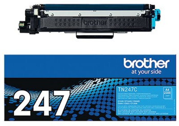 Office Monster | Brother Brother TN-247C High Yield Cyan Toner Cartridge TN247C Brother Brother TN-247C High Yield Cyan Toner Cartridge TN247C