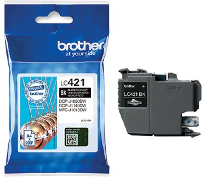 Office Monster | Brother Brother LC421BK Inkjet Cartridge Black LC421BK Brother Brother LC421BK Inkjet Cartridge Black LC421BK