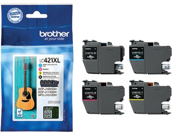 Office Monster | Brother Brother LC421XL Inkjet Cartridge High Yield CMY LC421XLVAL Brother Brother LC421XL Inkjet Cartridge High Yield CMY LC421XLVAL