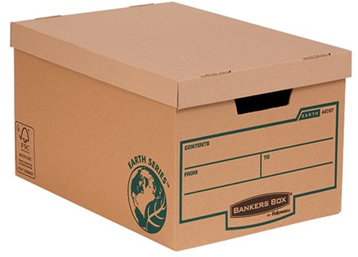 Office Monster | Bankers Box Fellowes Earth Series Storage Box Large (Pack of 10) 4470701 Bankers Box Fellowes Earth Series Storage Box Large (Pack of 10) 4470701
