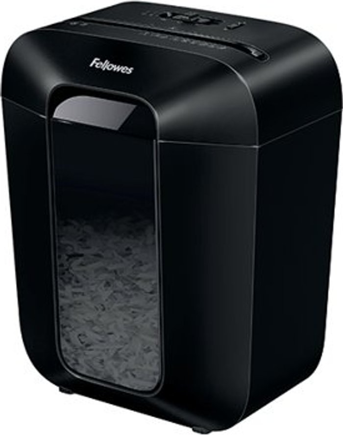 Office Monster | Fellowes Fellowes Powershred LX45 Cross Cut Shredder 230V 4401501 Fellowes Fellowes Powershred LX45 Cross Cut Shredder 230V 4401501