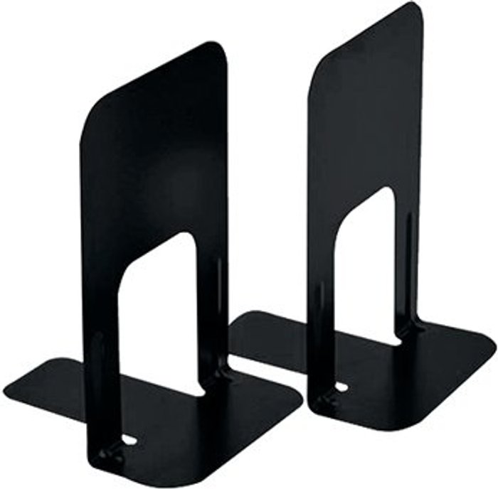 Office Monster | Block Deluxe Large Bookends Black (Pack of 2) BLO06914 Block Deluxe Large Bookends Black (Pack of 2) BLO06914