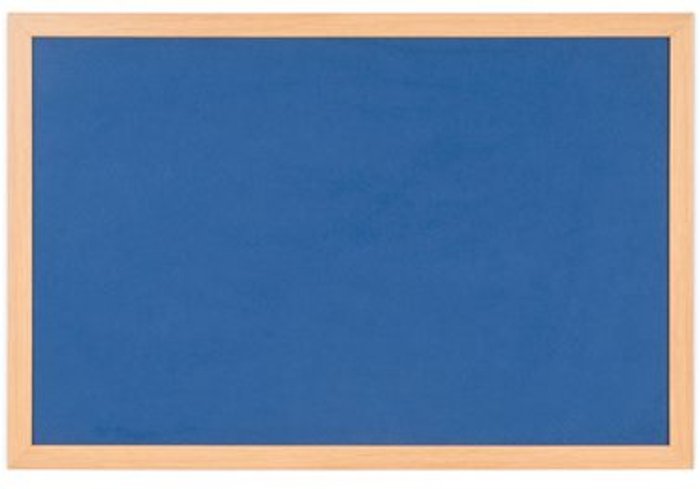 Office Monster | Bi-Office Bi-Office Earth Felt Notice Board 900x600mm Blue RFB0743233 Bi-Office Bi-Office Earth Felt Notice Board 900x600mm Blue RFB0743233