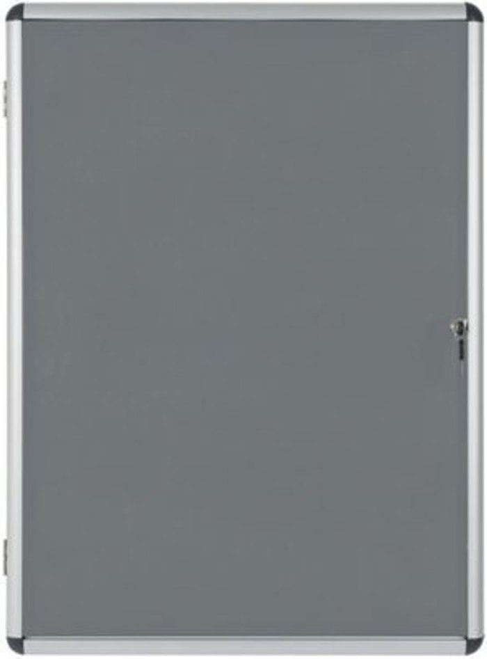 Office Monster | Bi-Office Bi-Office Internal Display Case 600x900mm Grey VT630103150 Bi-Office Bi-Office Internal Display Case 600x900mm Grey VT630103150