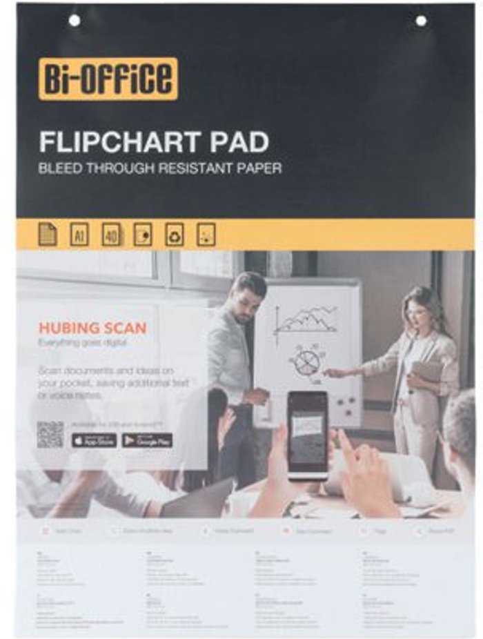 Office Monster | Bi-Office Bi-Office Gridded Flipchart Pad 40 Sheet A1 (Pack of 5) FFL012301 Bi-Office Bi-Office Gridded Flipchart Pad 40 Sheet A1 (Pack of 5) FFL012301
