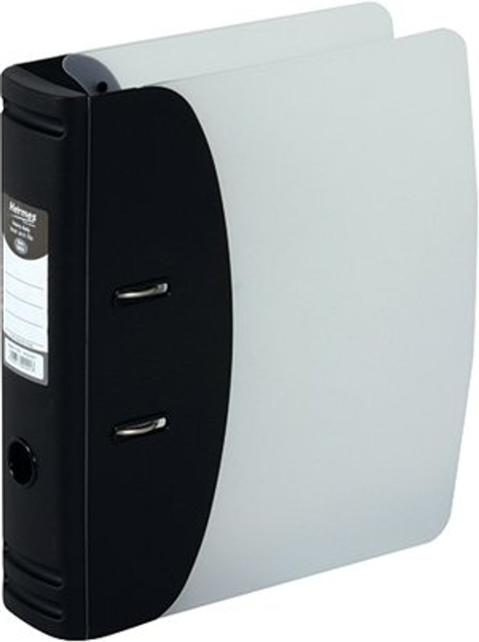 Office Monster | Hermes Hermes 78mm Heavy Duty Lever Arch File A4 Black 832001 Hermes Hermes 78mm Heavy Duty Lever Arch File A4 Black 832001