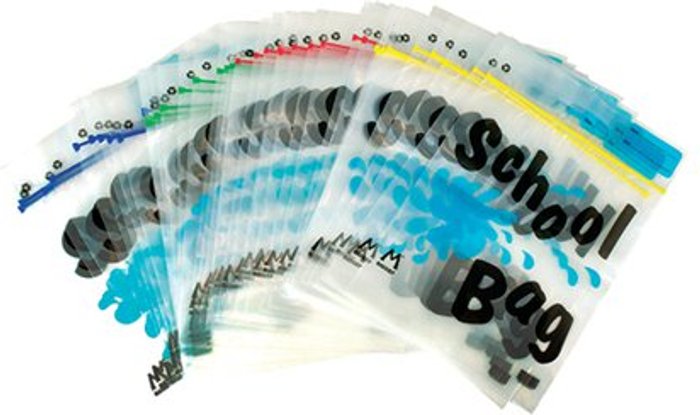 Office Monster | BDS BDS Maxigrip School Bag A4 Clear (Pack of 40) HEMSBA4 BDS BDS Maxigrip School Bag A4 Clear (Pack of 40) HEMSBA4