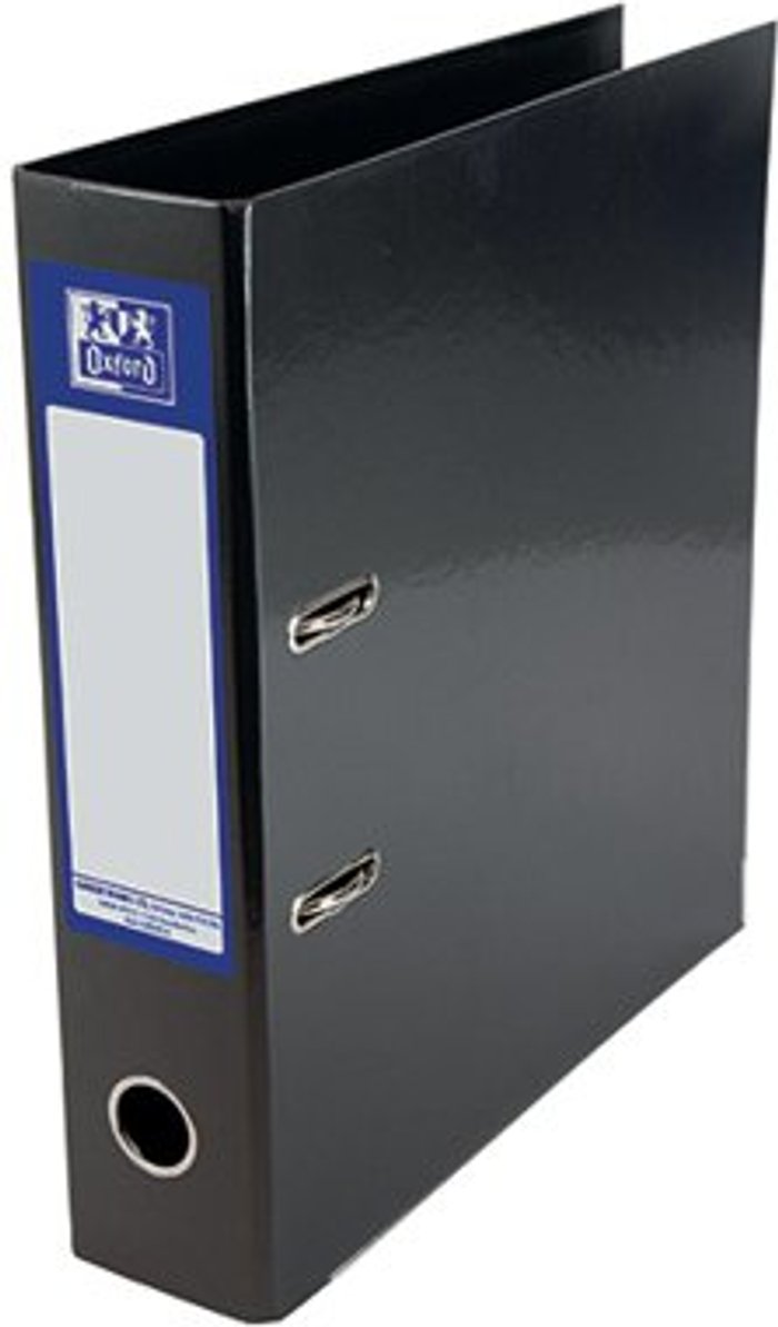 Office Monster | Oxford Oxford 70mm Lever Arch File Laminated A4 Black 400107435 Oxford Oxford 70mm Lever Arch File Laminated A4 Black 400107435