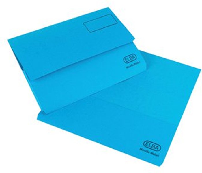 Office Monster | Elba Elba Strongline Document Wallet Bright Manilla Foolscap Blue (Pack of 25) 100090140 Elba Elba Strongline Document Wallet Bright Manilla Foolscap Blue (Pack of 25) 100090140