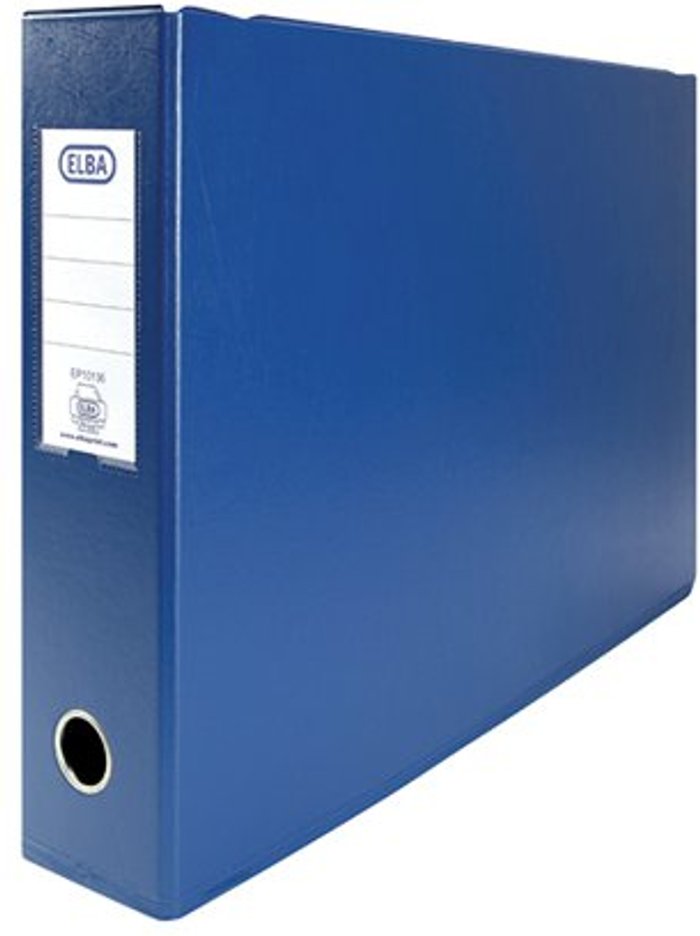 Office Monster | Elba Elba 70mm Lever Arch File A3 Blue (Pack of 2) 100082425 Elba Elba 70mm Lever Arch File A3 Blue (Pack of 2) 100082425