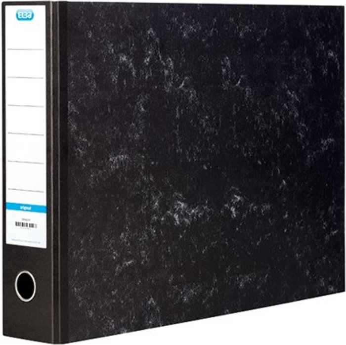 Office Monster | Elba Elba 70mm Lever Arch File Oblong A3 Black 100080747 Elba Elba 70mm Lever Arch File Oblong A3 Black 100080747