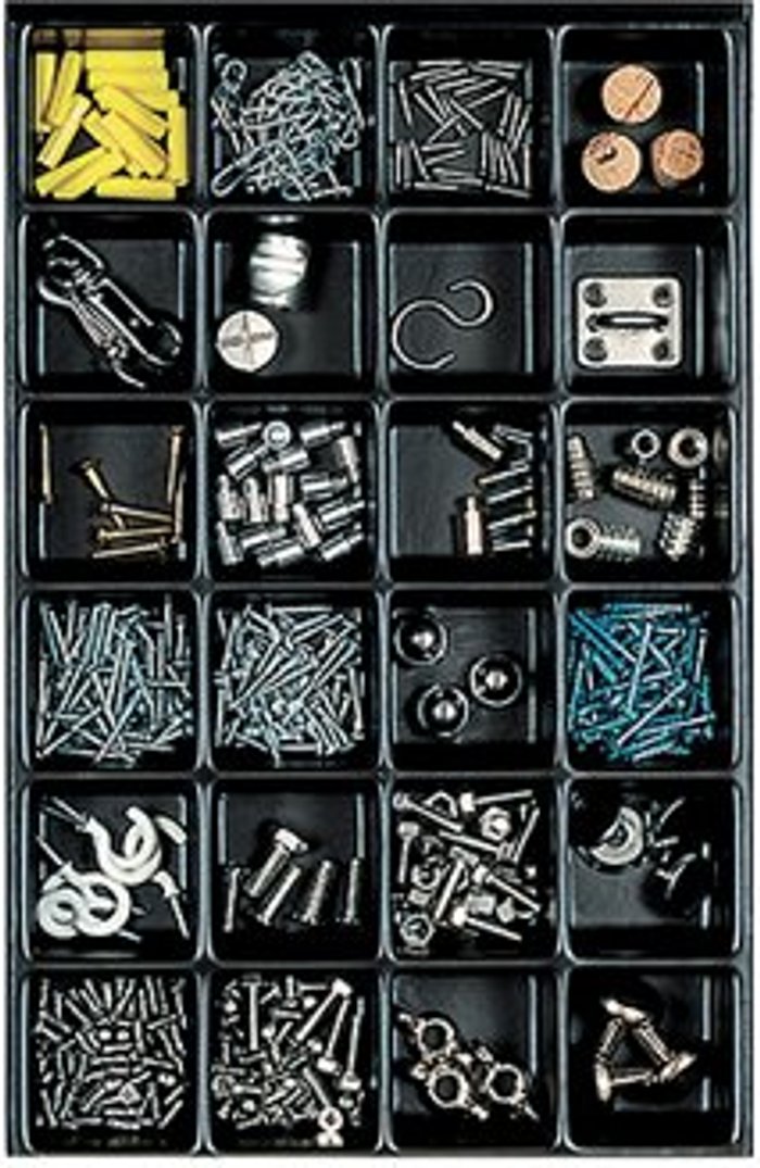 Office Monster | Bisley Bisley Multidrawer Insert Tray Plastic 24 Compartments 215x340x51mm 224P5 Bisley Bisley Multidrawer Insert Tray Plastic 24 Compartments 215x340x51mm 224P5