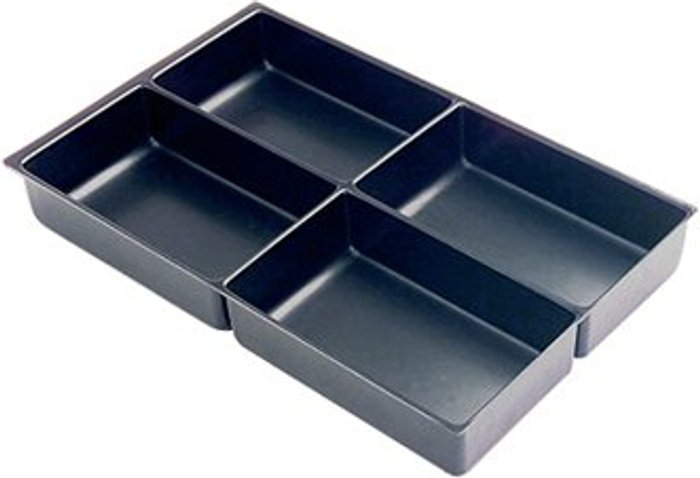 Office Monster | Bisley Bisley Multidrawer Insert Tray Plastic 4 Compartments 360x260x58mm 227P5 Bisley Bisley Multidrawer Insert Tray Plastic 4 Compartments 360x260x58mm 227P5