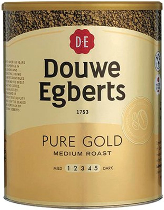 Office Monster | Douwe Egberts Douwe Egberts Pure Gold Continental Instant Coffee 750g 4041022 Douwe Egberts Douwe Egberts Pure Gold Continental Instant Coffee 750g 4041022
