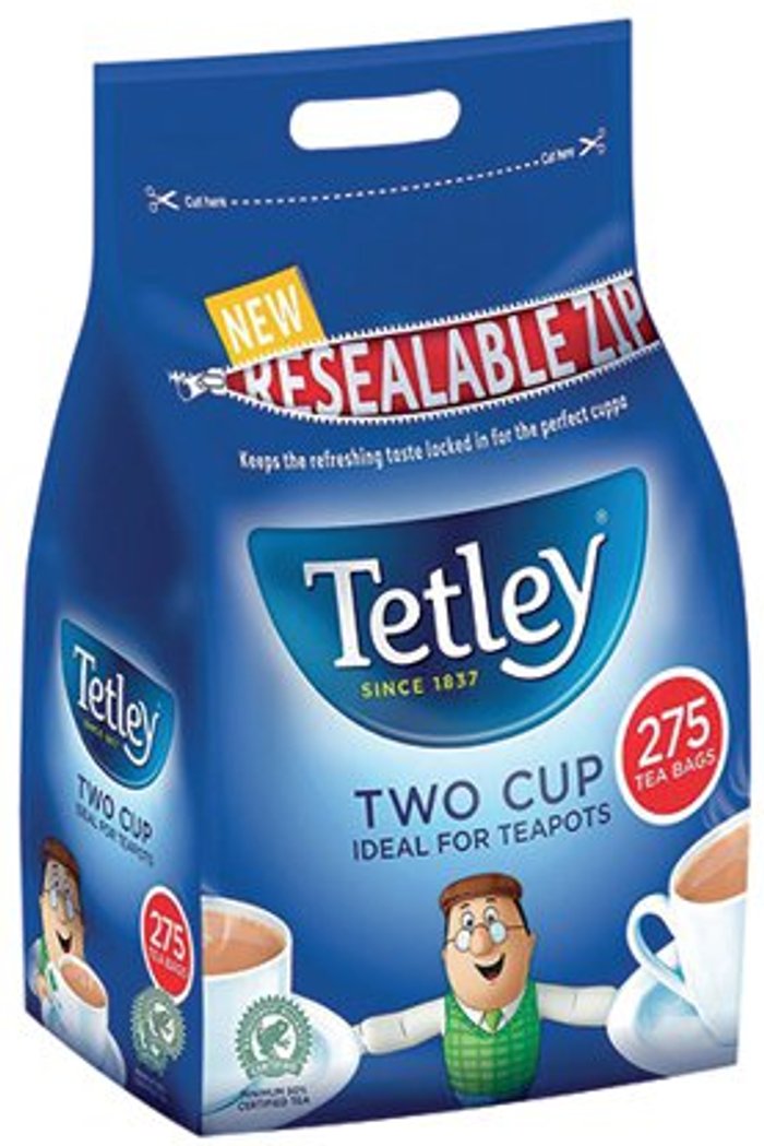 Office Monster | Tetley Tetley Two Cup Tea Bags (Pack of 275) A07965 Tetley Tetley Two Cup Tea Bags (Pack of 275) A07965