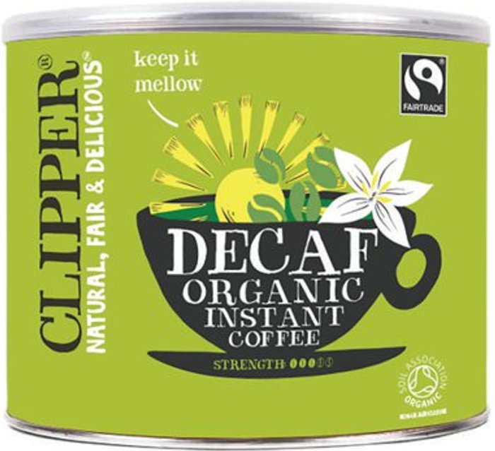 Office Monster | Clipper Clipper Fairtrade Organic Decaffeinated Coffee Tin 500g A06746 Clipper Clipper Fairtrade Organic Decaffeinated Coffee Tin 500g A06746