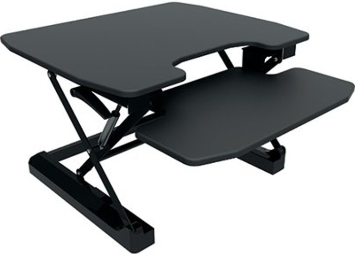 Office Monster | Contour Contour Ergonomics Sit/Stand Workstation Black CE04633 Contour Contour Ergonomics Sit/Stand Workstation Black CE04633