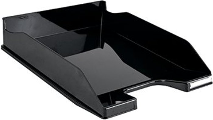 Office Monster | Contour Contour Ergonomics Letter Tray Glossy Black CE06112 Contour Contour Ergonomics Letter Tray Glossy Black CE06112
