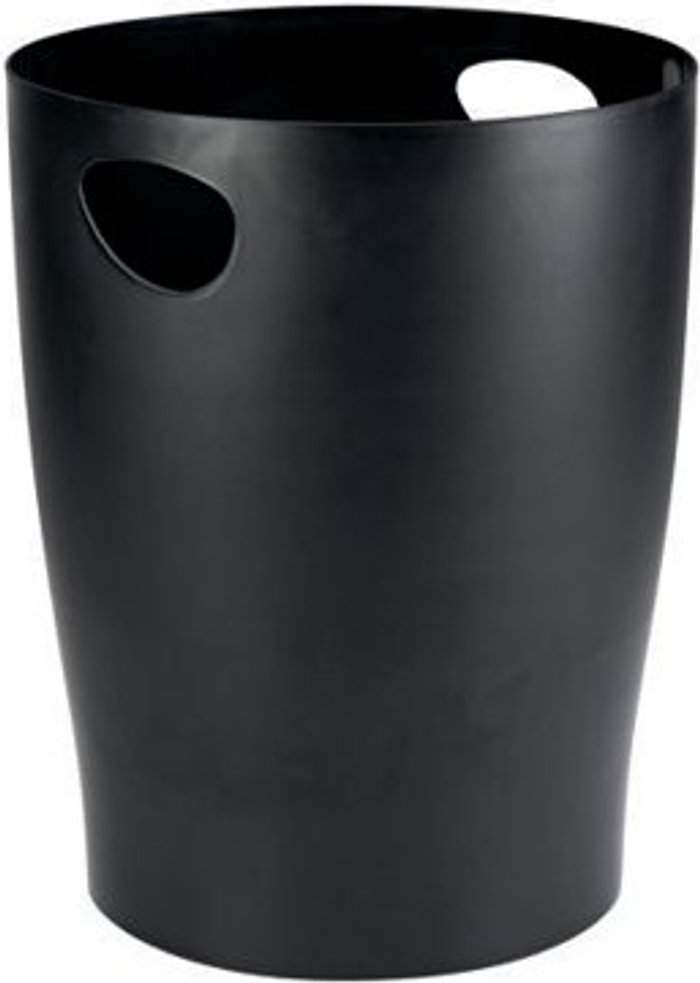 Office Monster | Contour Contour Ergonomics Waste Paper Bin Black CE06113 Contour Contour Ergonomics Waste Paper Bin Black CE06113