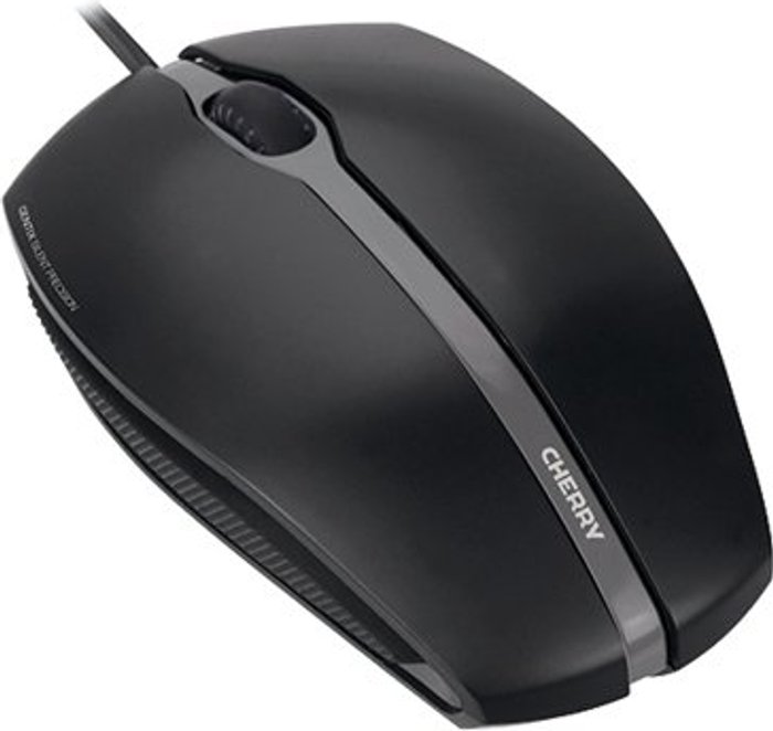 Office Monster | Cherry Cherry GENTIX SILENT Wired Optical Mouse Black JM-0310-2 Cherry Cherry GENTIX SILENT Wired Optical Mouse Black JM-0310-2
