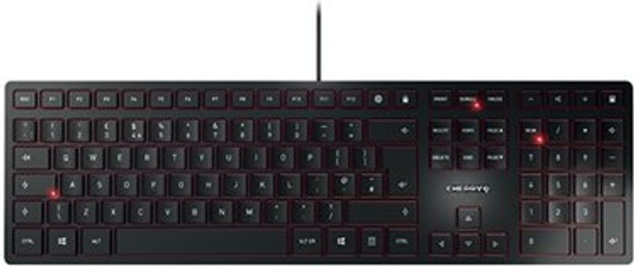 Office Monster | Cherry Cherry KC 6000 Slim Ultra Flat Wired Keyboard Black JK-1600GB-2 Cherry Cherry KC 6000 Slim Ultra Flat Wired Keyboard Black JK-1600GB-2