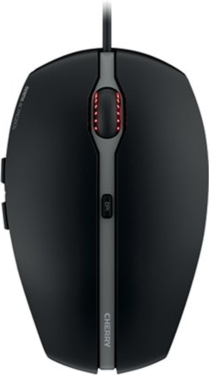 Office Monster | Cherry Cherry Gentix 4K Corded Mouse Black JM-0340-2 Cherry Cherry Gentix 4K Corded Mouse Black JM-0340-2