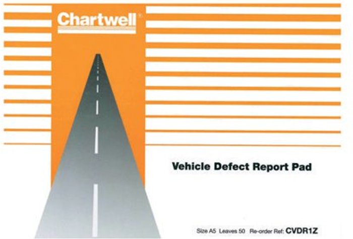 Office Monster | Chartwell Exacompta Chartwell Vehicle Defect Report Pad CVDR1 Chartwell Exacompta Chartwell Vehicle Defect Report Pad CVDR1