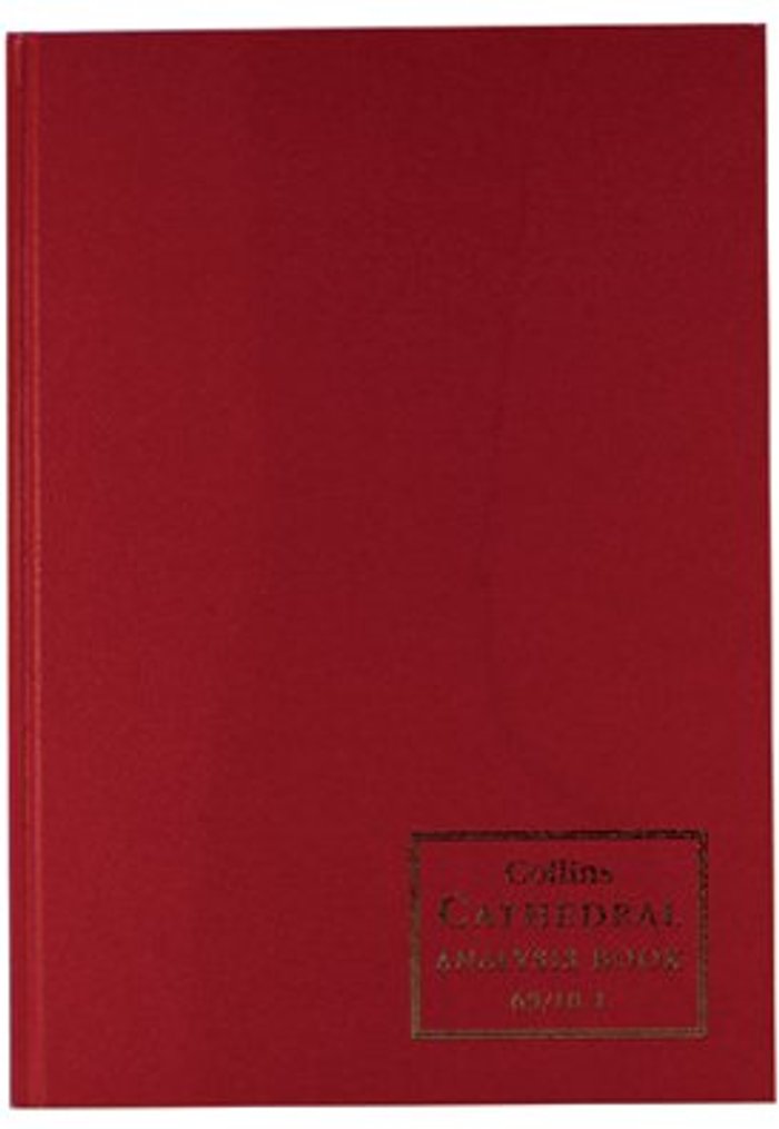 Office Monster | Collins Cathedral Collins Cathedral Analysis Book Cash Columns 96 Pages 69/10.1 811110/3 Collins Cathedral Collins Cathedral Analysis Book Cash Columns 96 Pages 69/10.1 811110/3