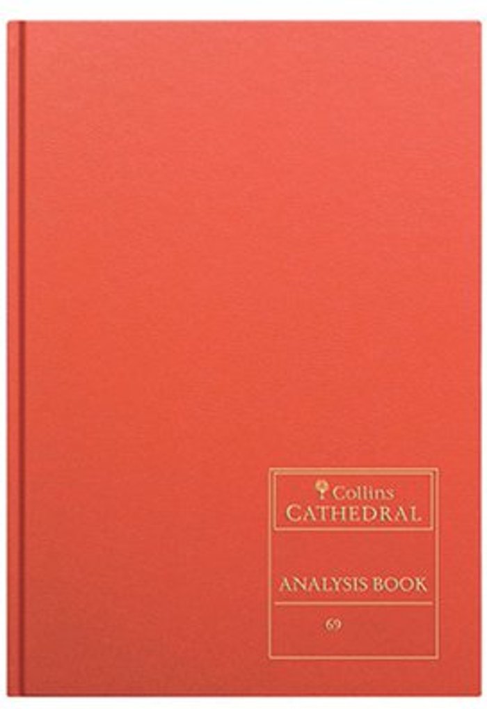 Office Monster | Collins Cathedral Collins Cathedral Analysis Book Cash Columns 96 Pages 69/3.1 811103/0 Collins Cathedral Collins Cathedral Analysis Book Cash Columns 96 Pages 69/3.1 811103/0